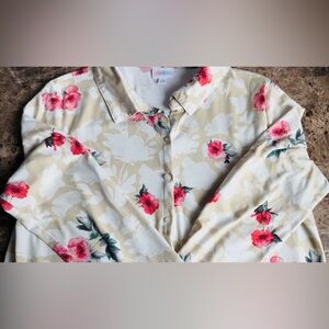 LuLaRoe Valentina button down top